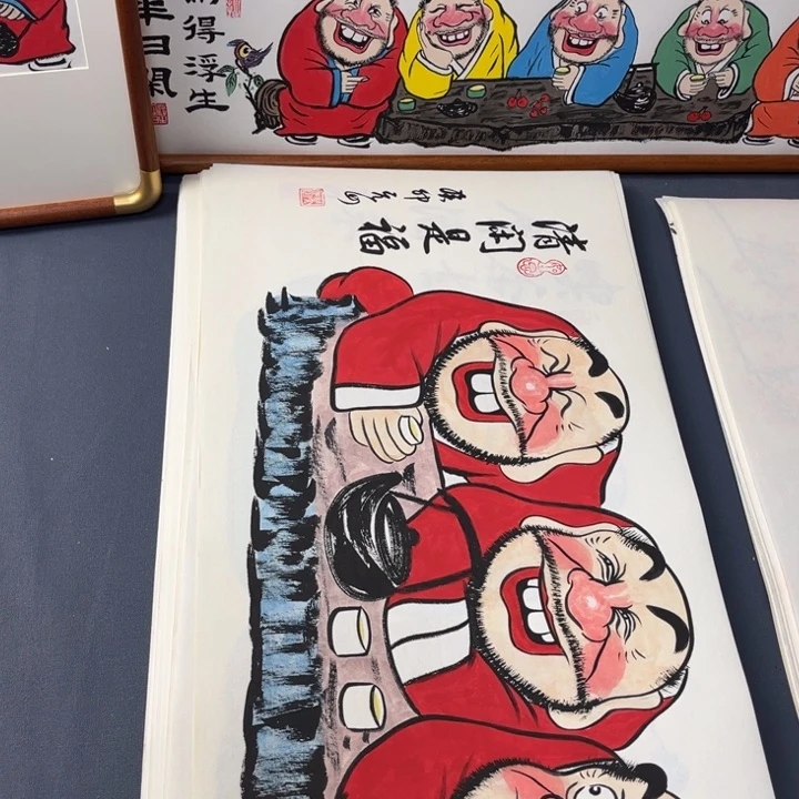 国画纯手绘禅意画作品