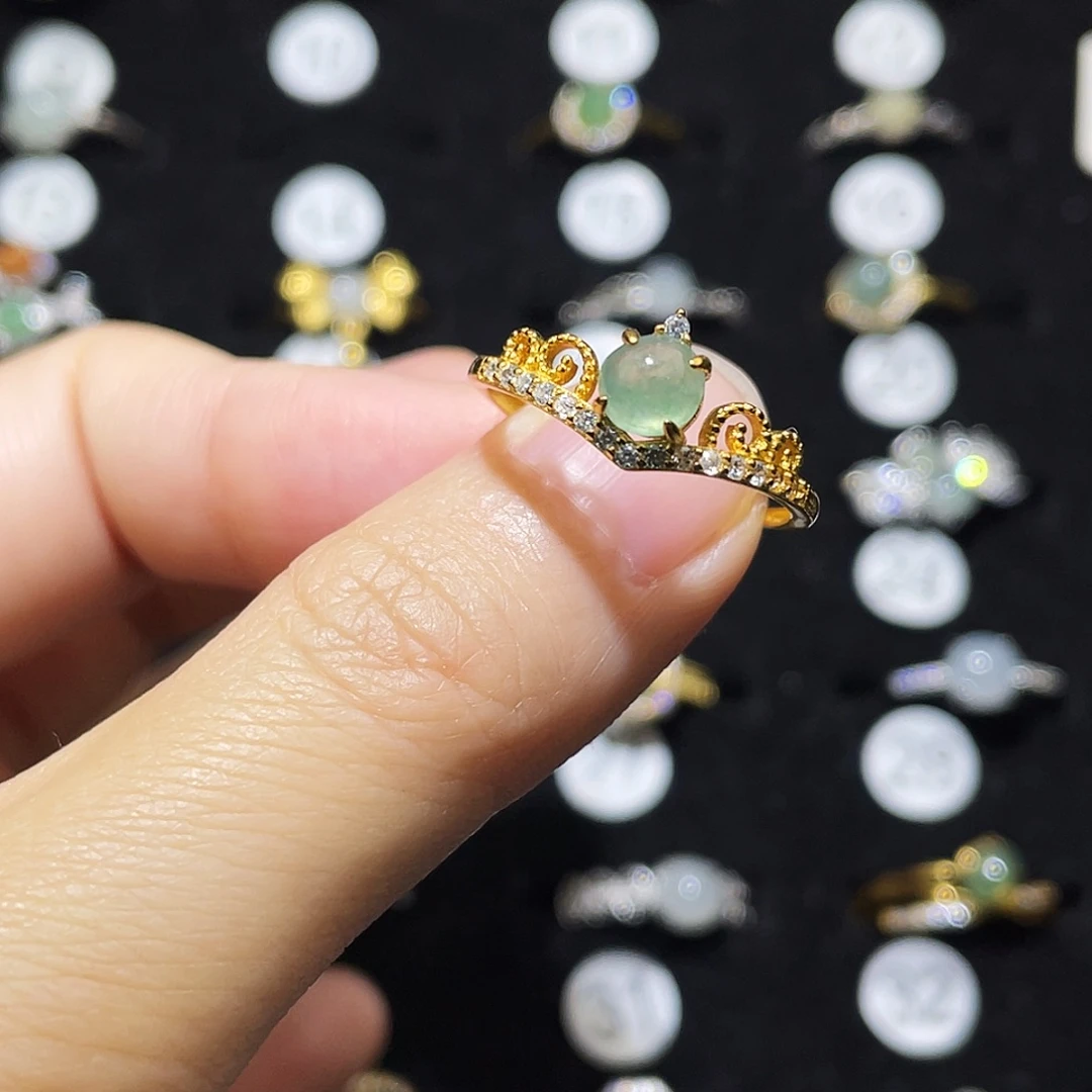 翡翠未镶嵌戒指戒指