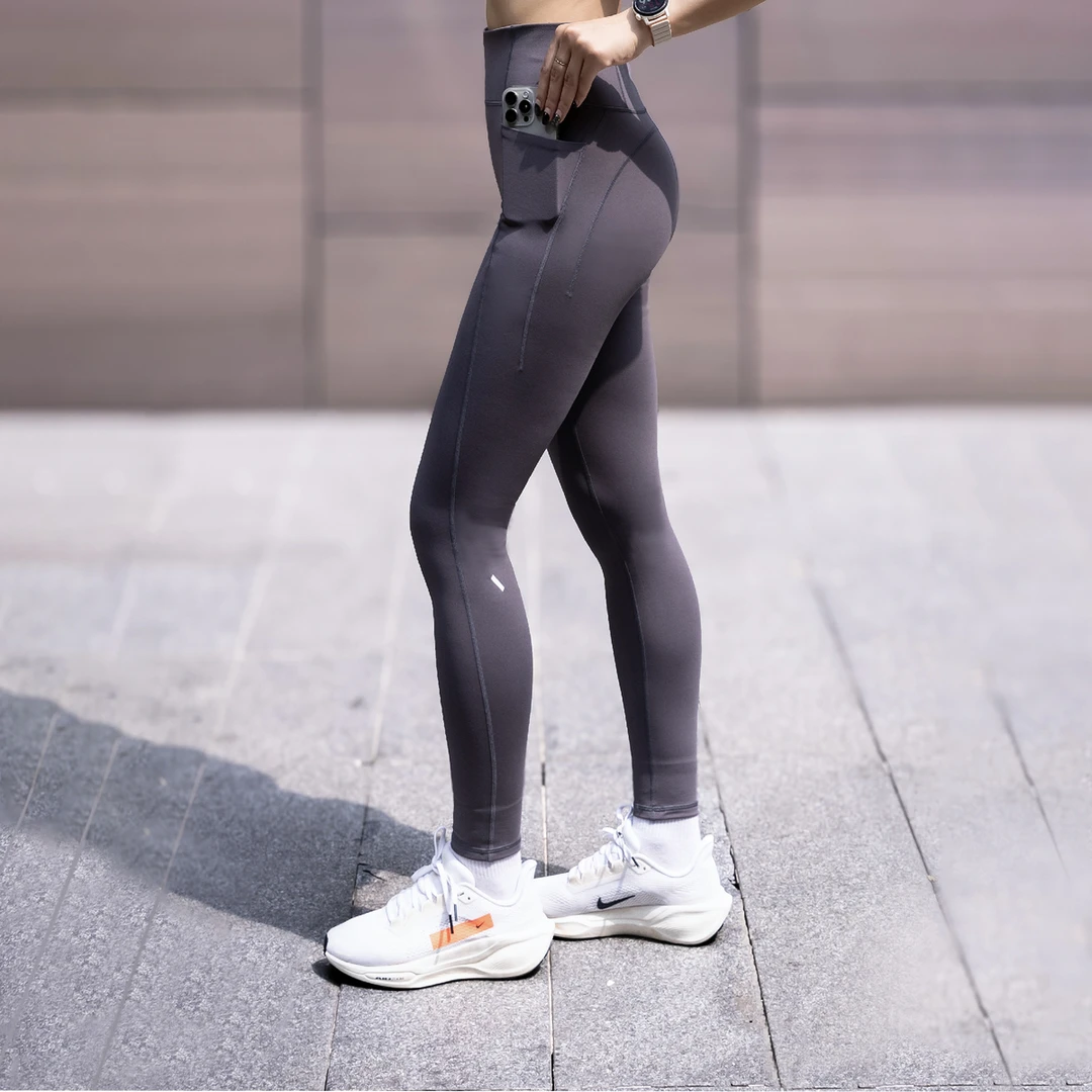 BODYWIT身体智慧疾塑2.0女款加绒中度压缩提臀收腹高腰紧身九分裤