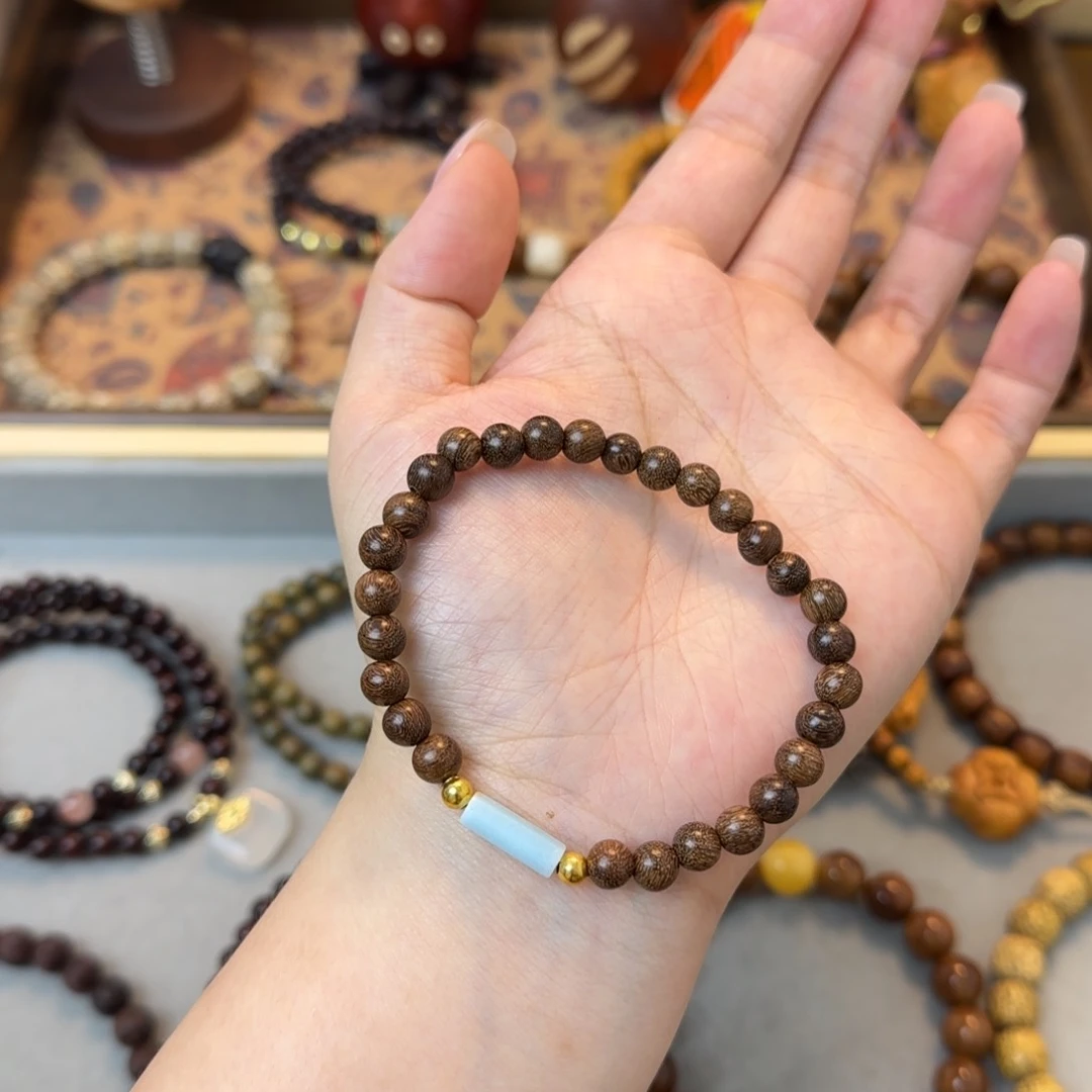 菩提手串/手链金丝檀6mm单圈