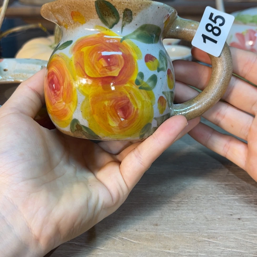 壶素浅陶瓷手工手绘
