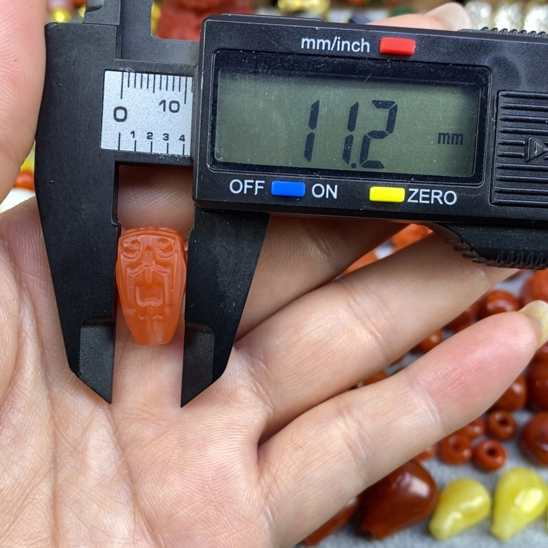 南红玛瑙未镶嵌三通11mm