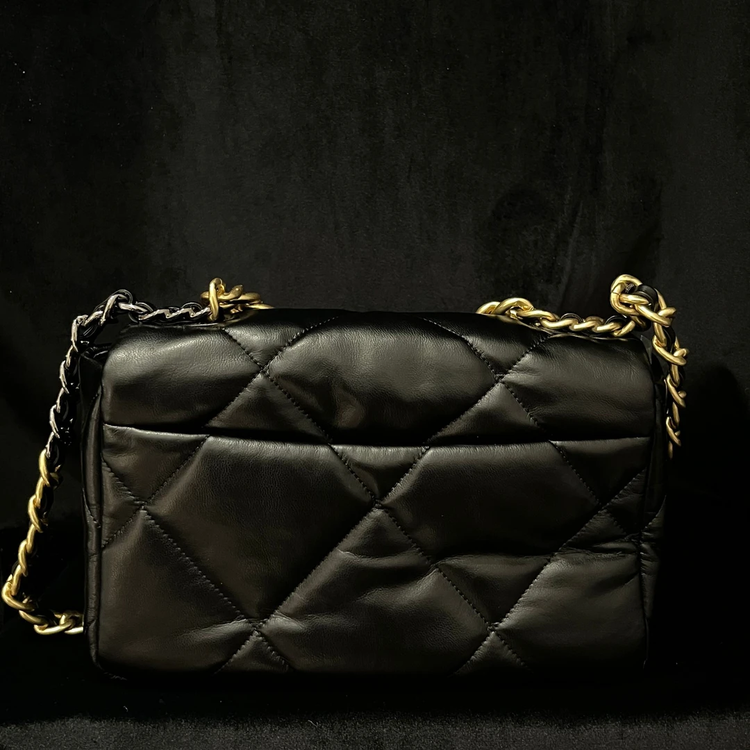 COCO DICV2025新款高端定制时尚女包 19三色链条 黑色25cm