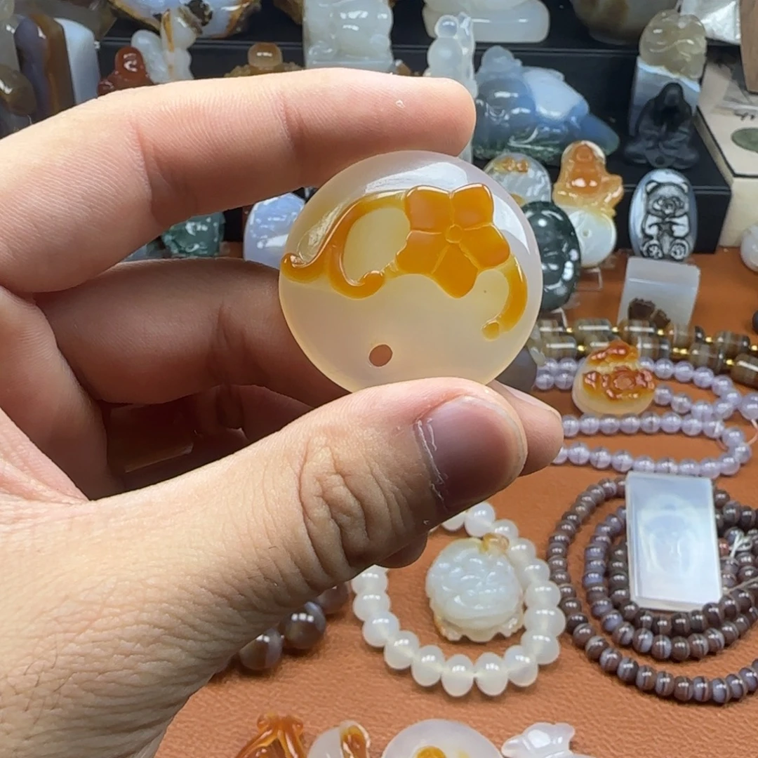 玛瑙/玉髓未镶嵌颈饰