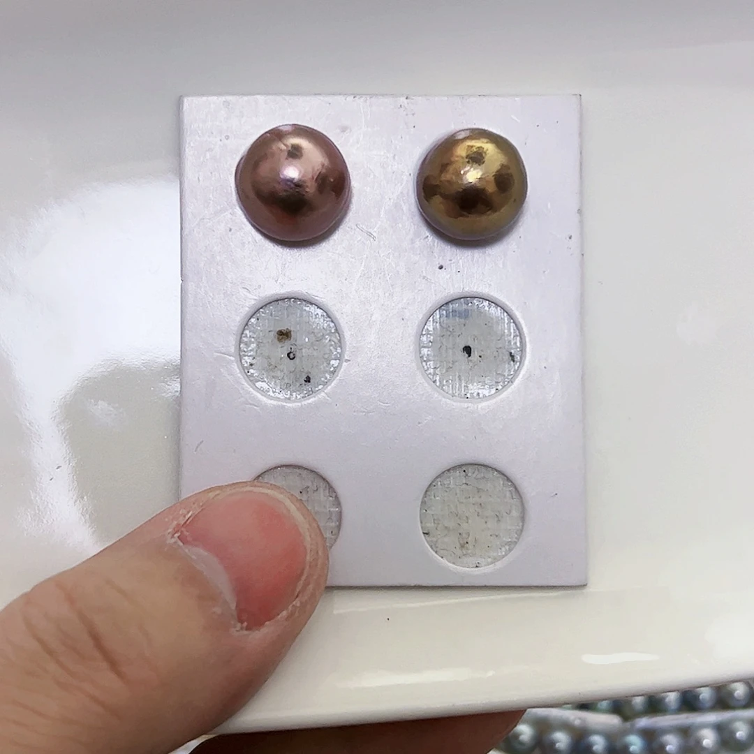 淡水珍珠耳饰银S925镶嵌n****b