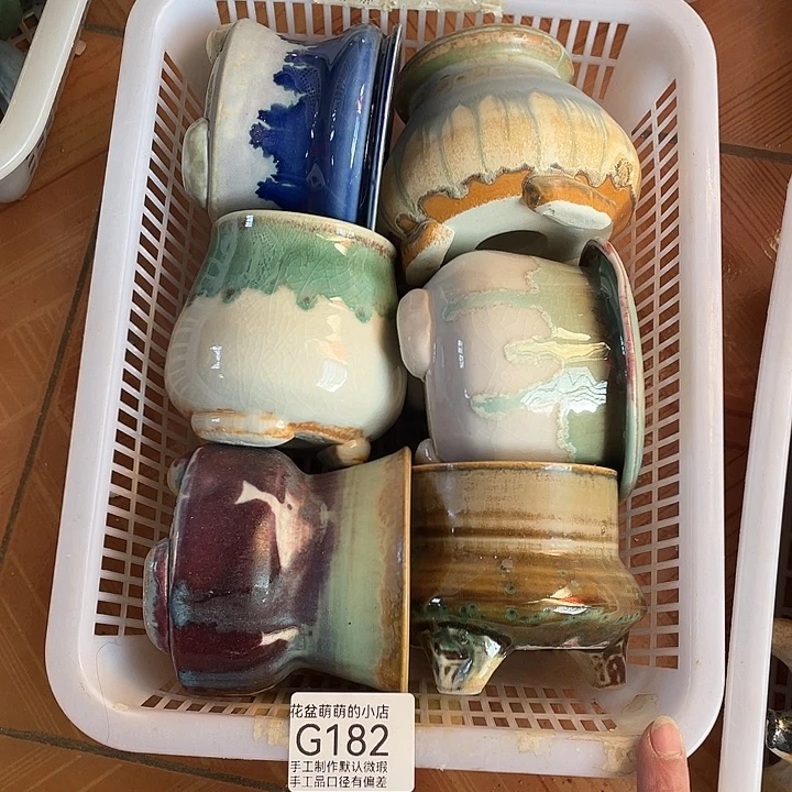 花盆紫砂182瑕疵品口径6到8左右
