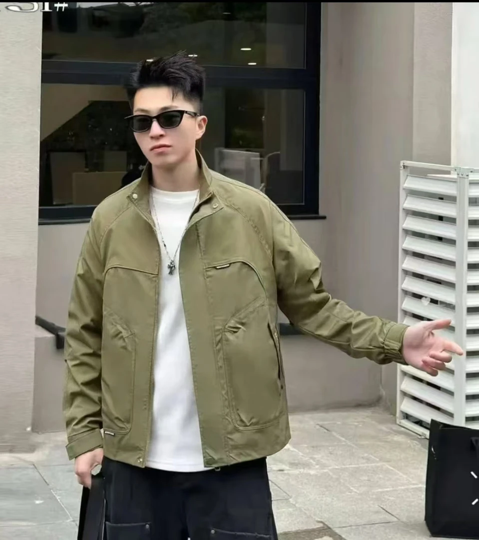 【玲妹妹】秋季新款男士夹克立领休闲时尚夹克外套#8131