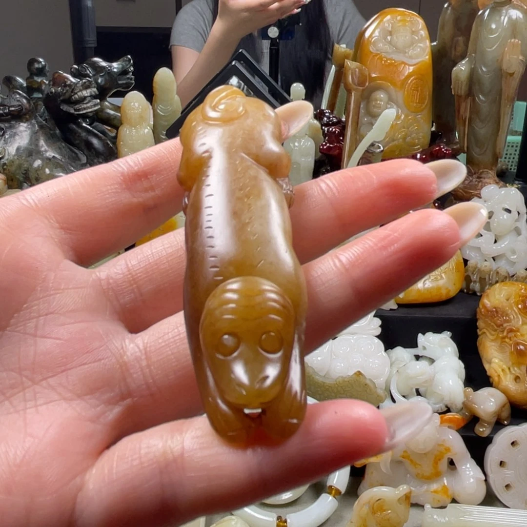 和田玉未镶嵌把件24