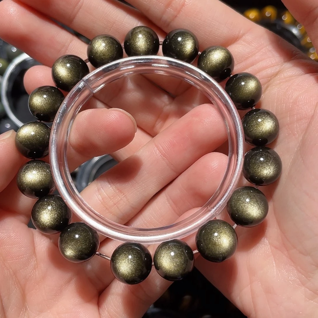 釋***懷黑曜岩未镶嵌手链