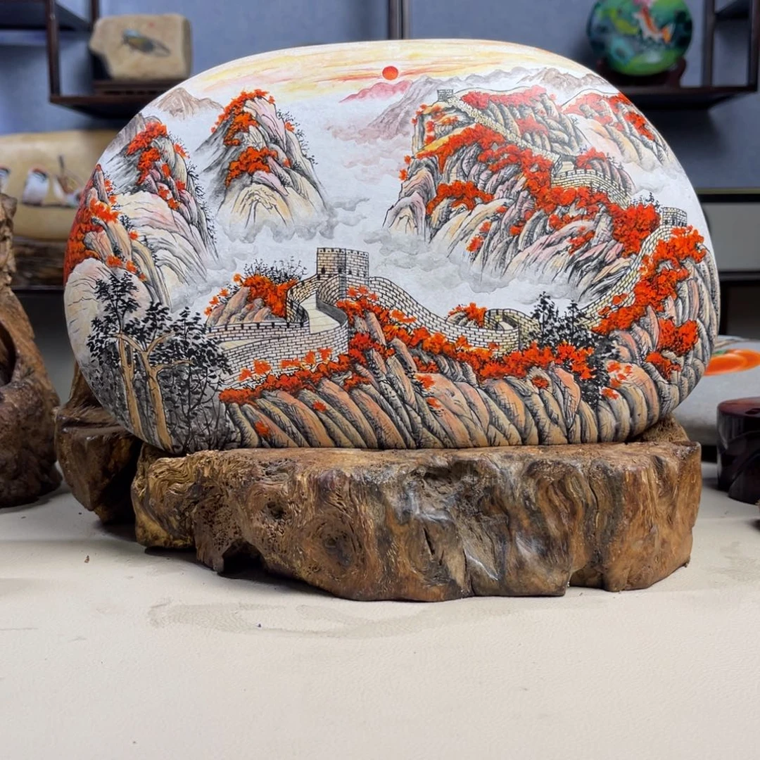 石材万山红遍作品