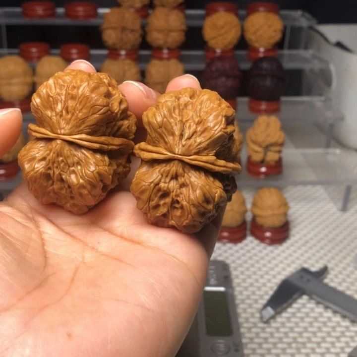 文玩核桃把件天***安14双面蝴蝶
