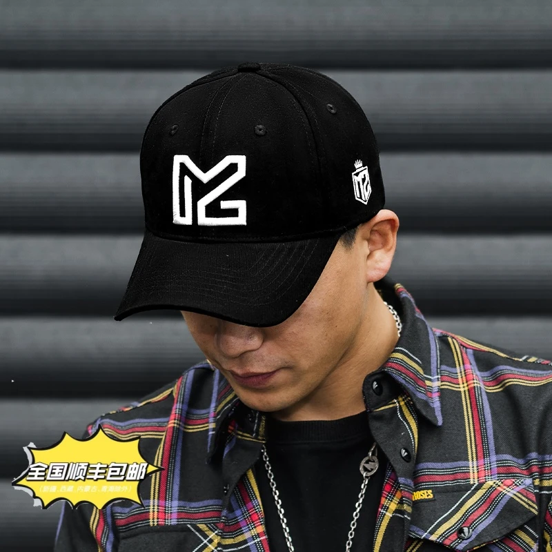 盟主安骑啦休闲时尚刺绣棒球帽子机车帽户外潮流百搭休闲帽