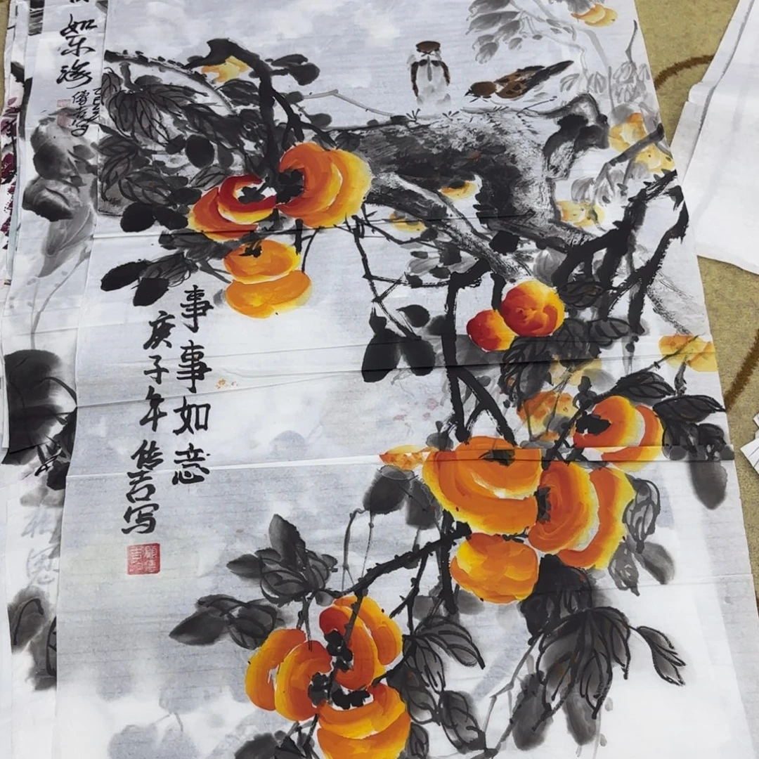国画顾传吉四尺艺