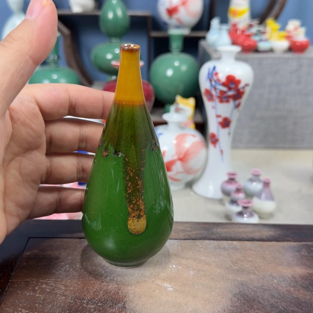 陶瓷手工小花器摆件