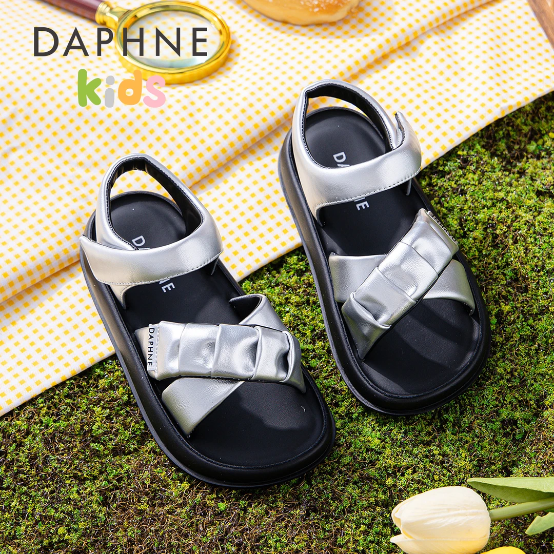 Daphne达芙妮儿童夏季百搭凉鞋露趾童鞋鞋子