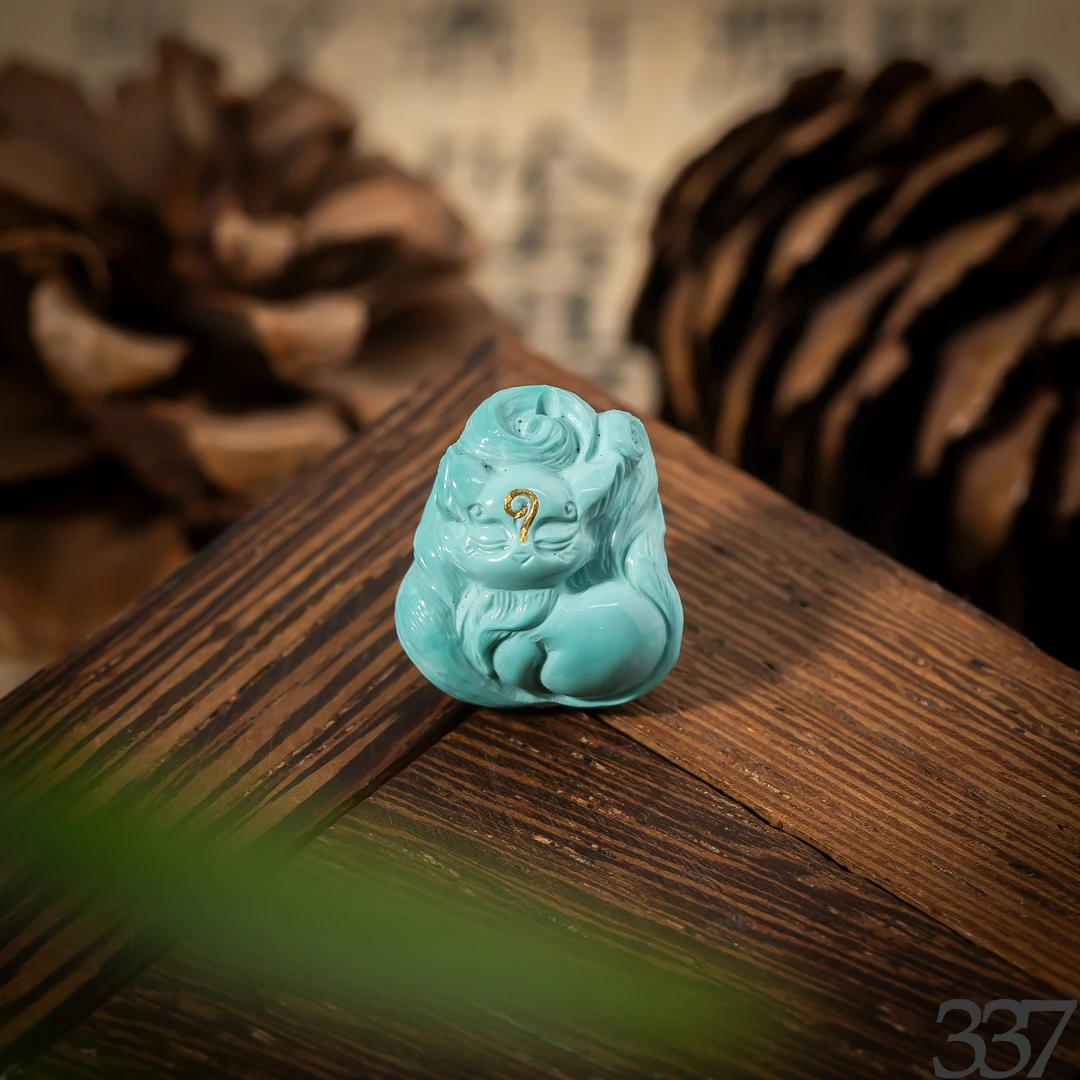 【世间臻宝】绿松雕刻件/18*16*8mm/多样性发一件/SS337/孤