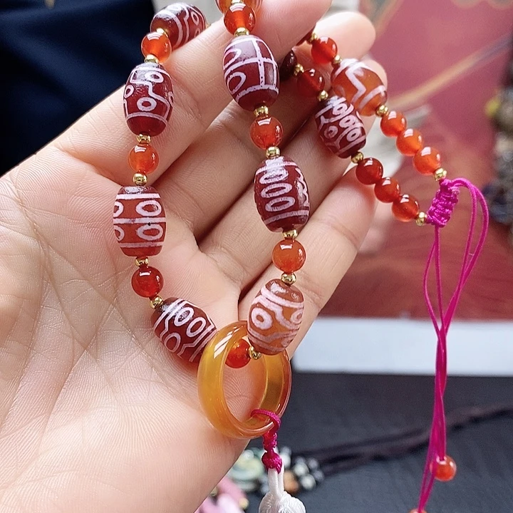 玛瑙/玉髓合金颈饰