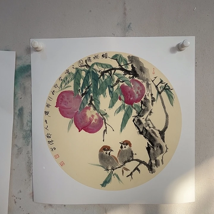 国画郑伟福利作品