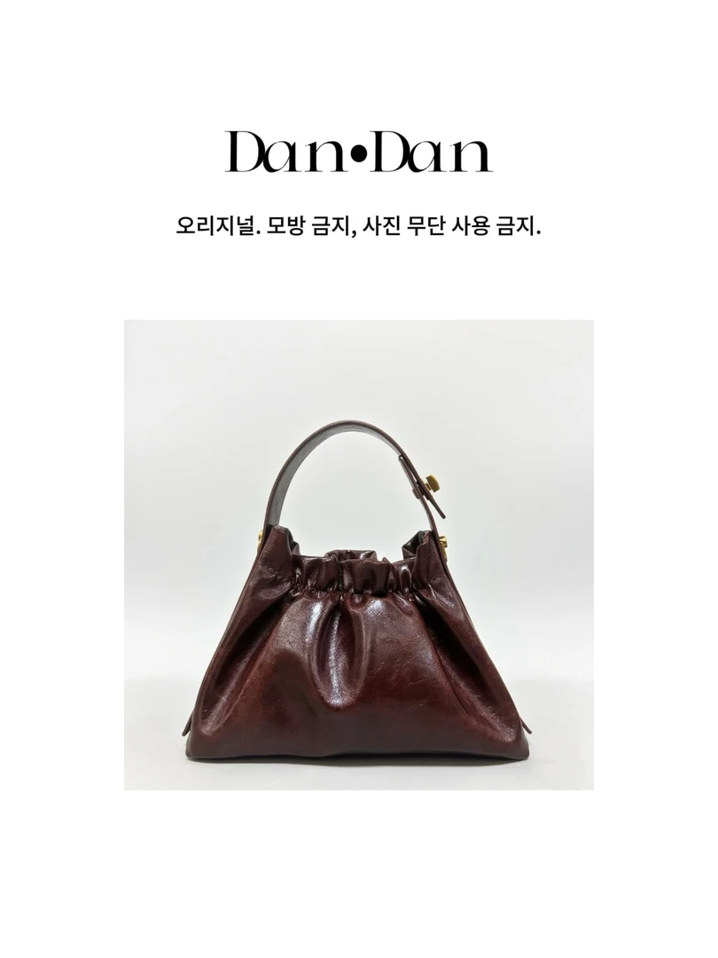 Dan·Dan（红玫瑰） 韩系简约百搭真皮女包3508