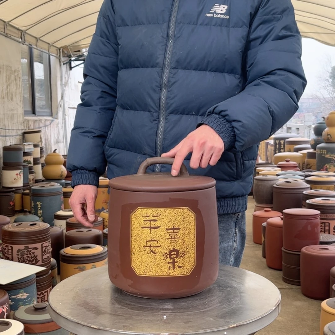 紫砂茶叶罐8 饼茶叶罐