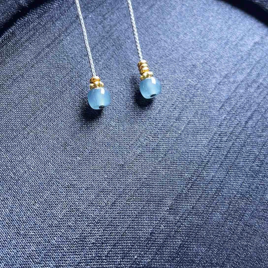 翡翠散珠弟子珠一对