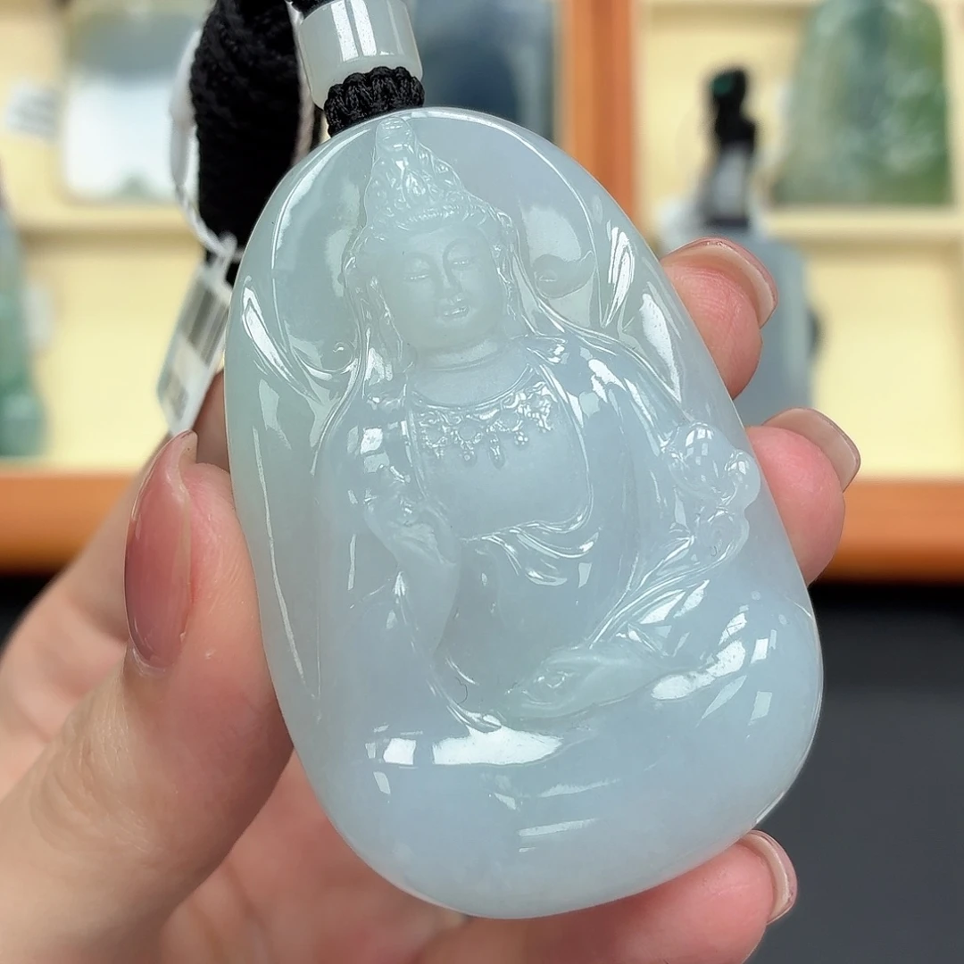 翡翠未镶嵌颈饰缅甸天然A货挂件