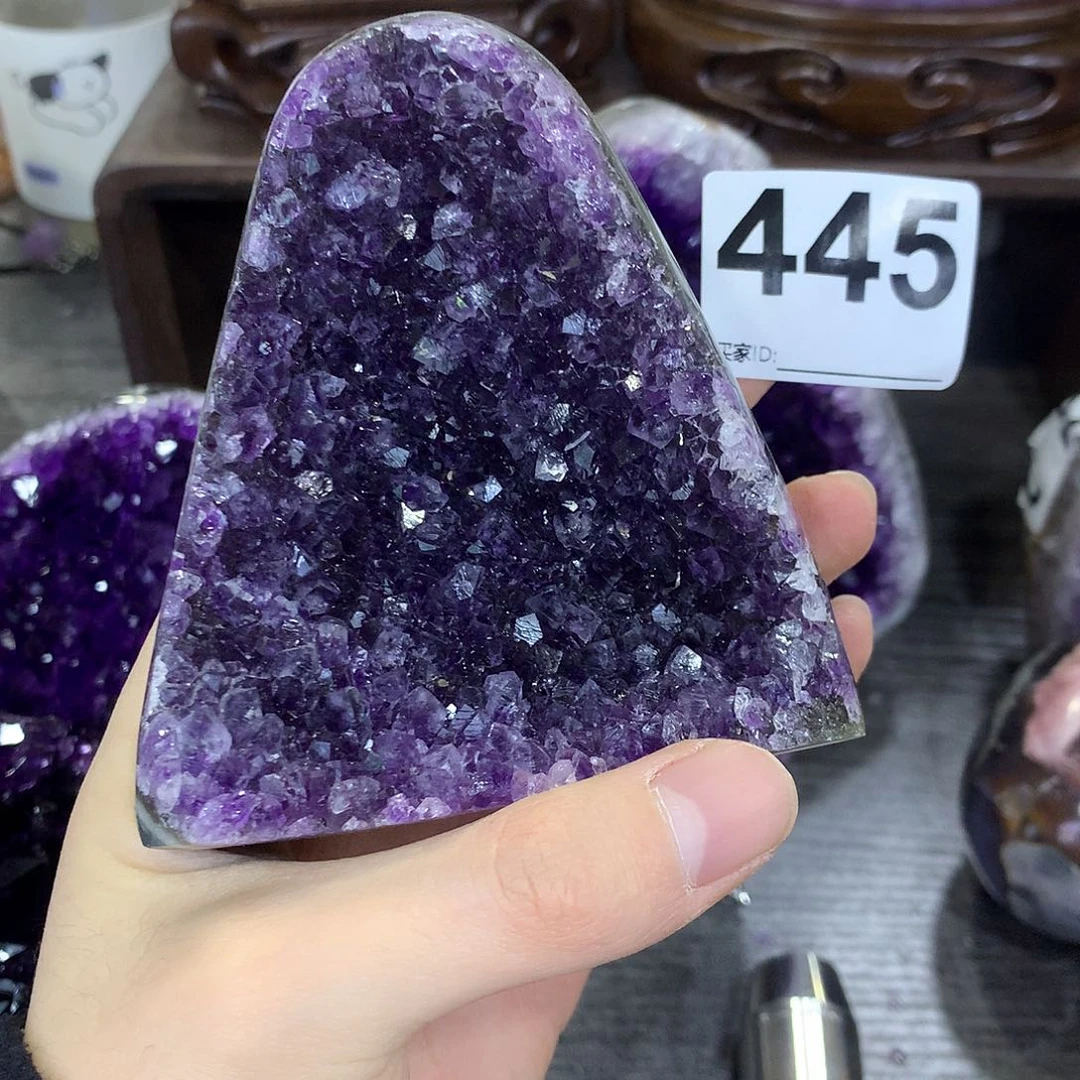 紫晶珠宝半成品未镶嵌杭**里445