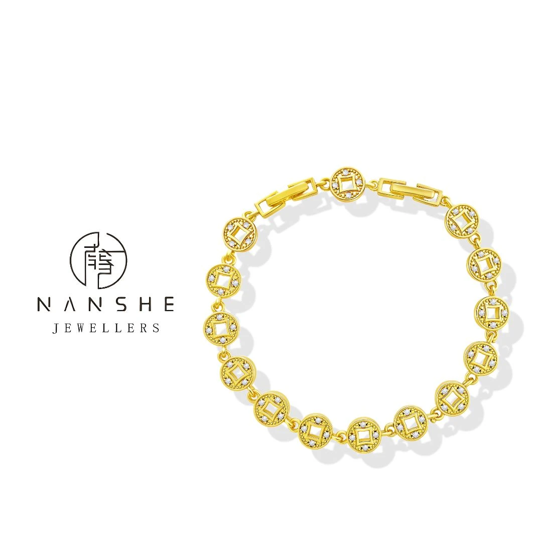 NANSHE/南奢 【招财进宝】钱币时尚手链 L1377