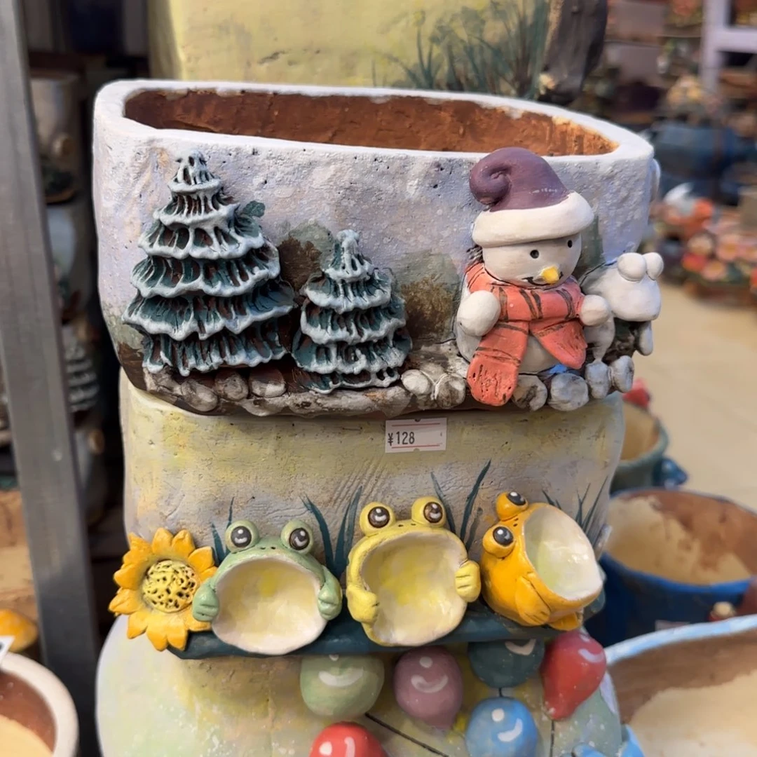 【闪购商品】陶瓷黄*芽粗陶手捏