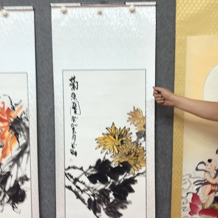 国画菊香绘画作品