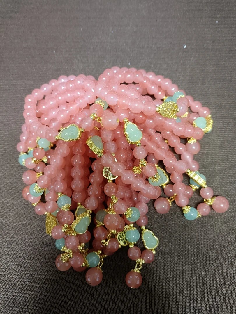 fl精美O卡8藕粉葫芦手串多样性发货任意一件