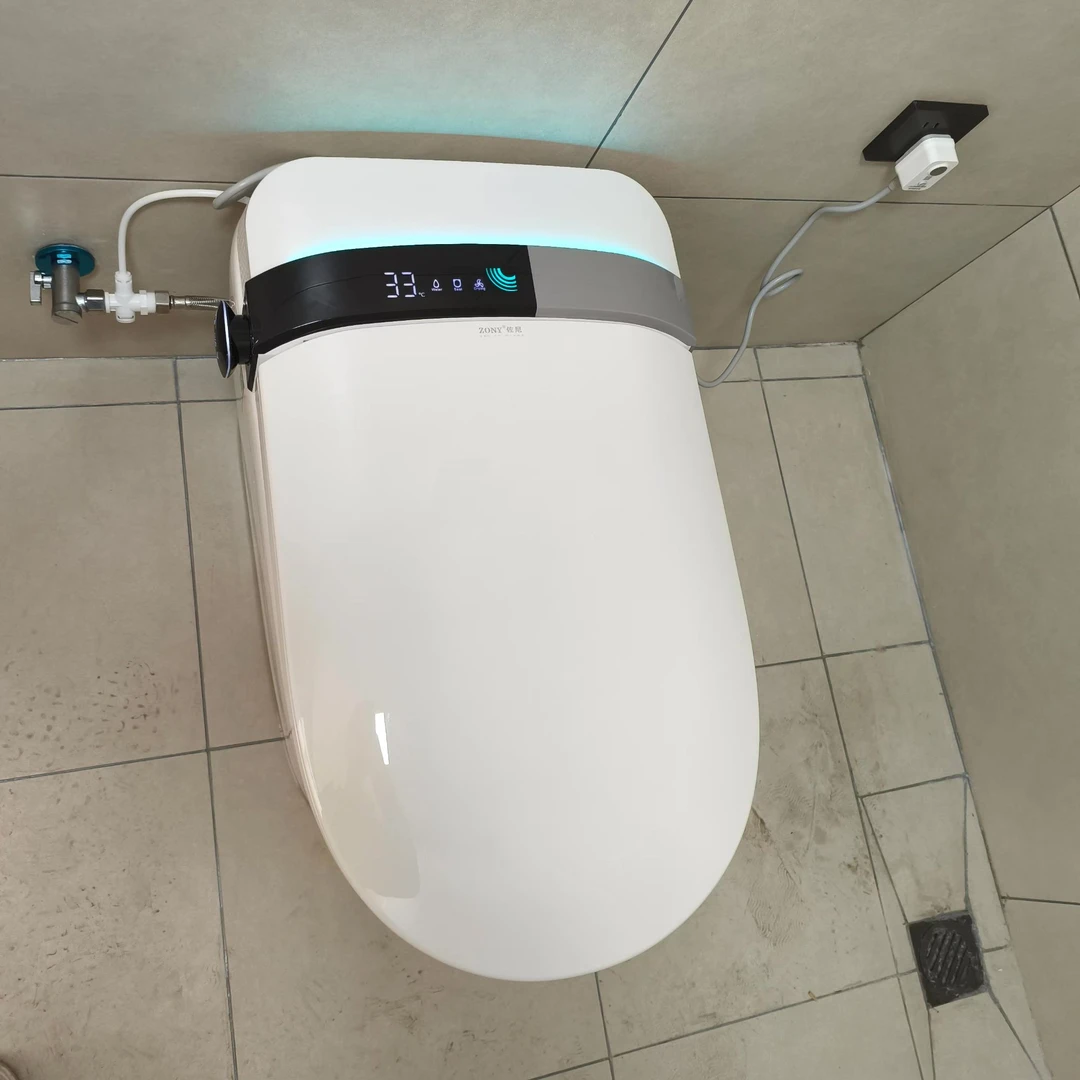 卢某人全功能智能马桶无水压限制自动翻盖翻圈座圈加热内置泡沫盾