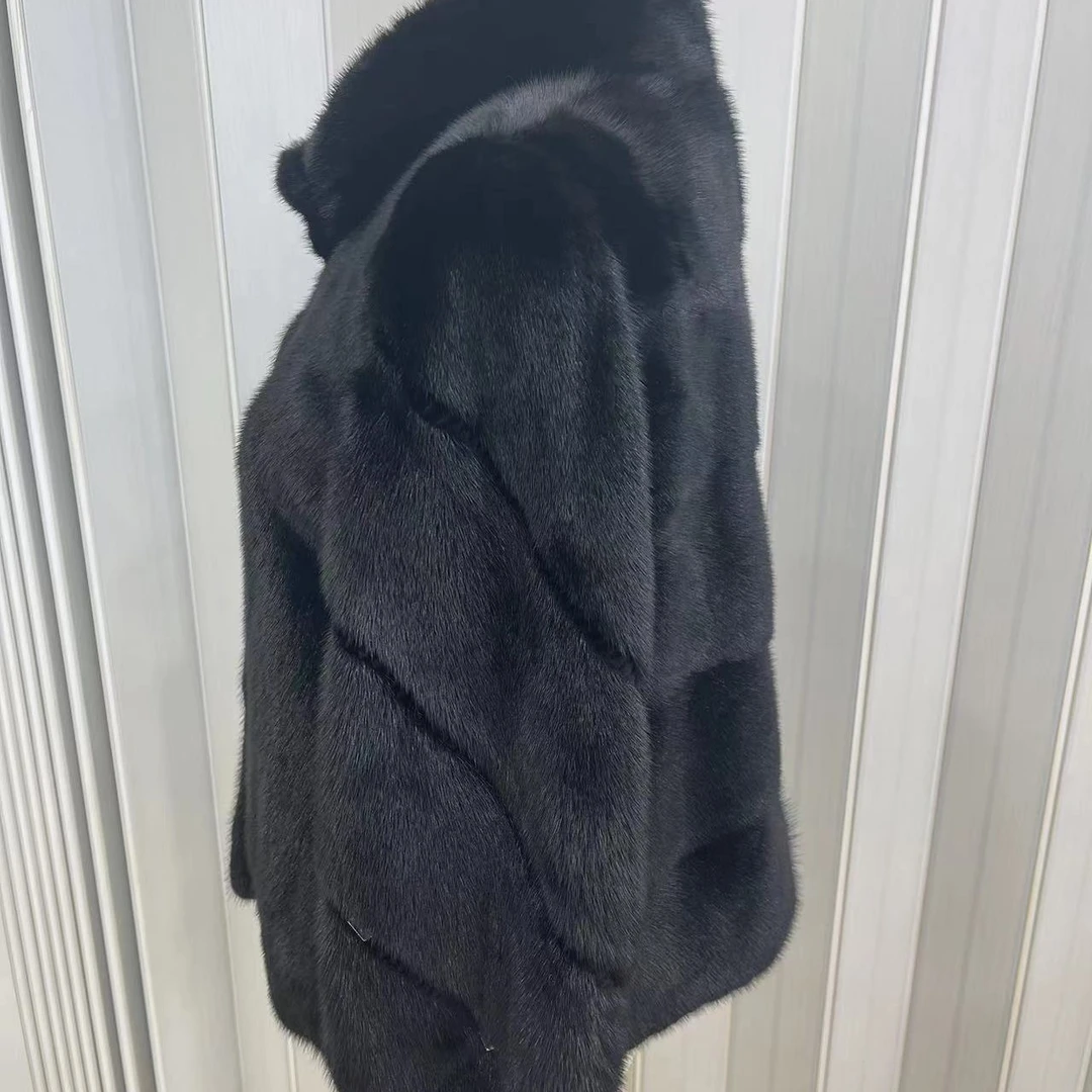 凯蒂雷尼皮草女士貂皮大衣外套