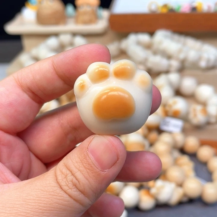 菩提根/象牙果手串卡30 猫爪瑕6-12-53