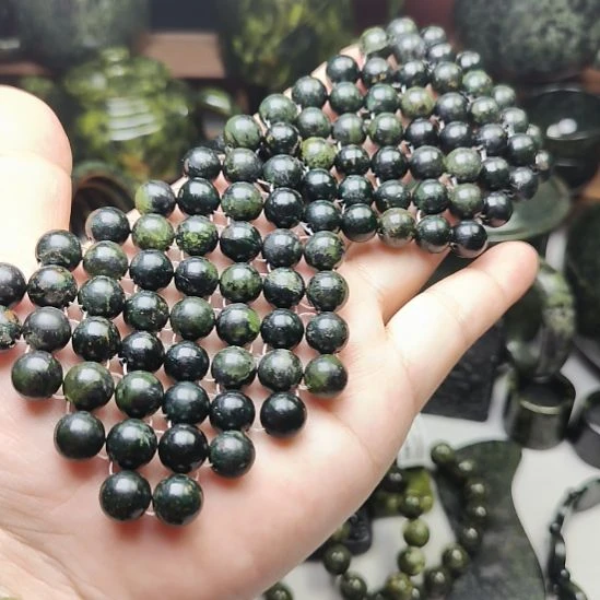 未镶嵌蛇纹石玉珠子眼贴