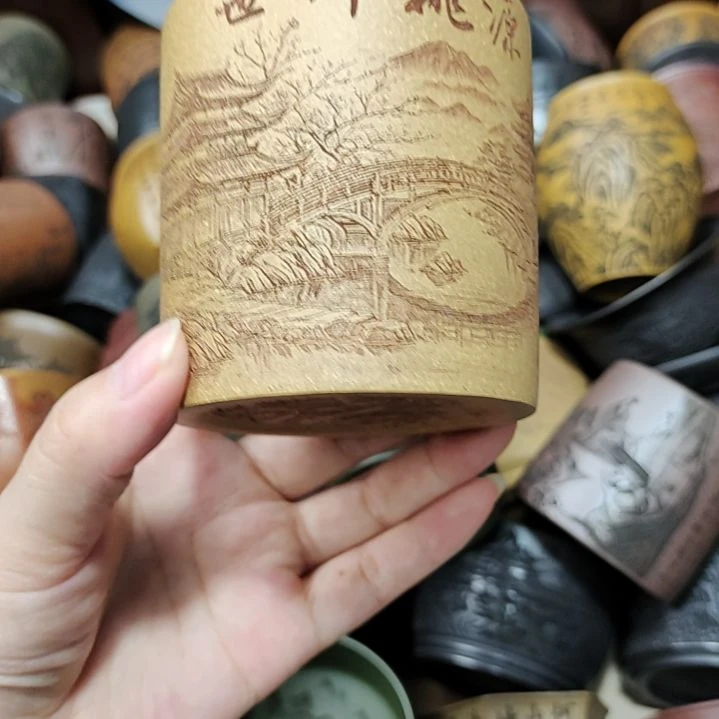 茶杯紫砂宜兴紫砂正品具