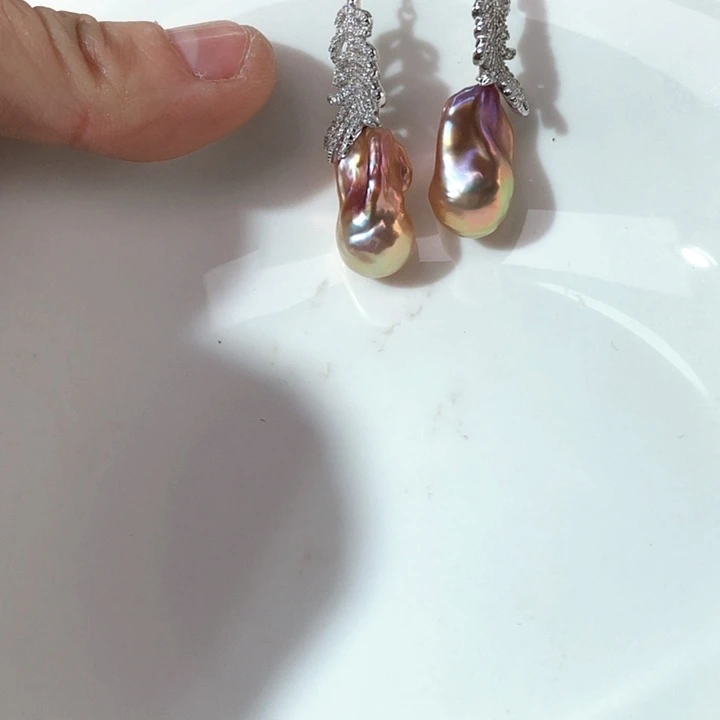 淡水珍珠项链银S925镶嵌兜***糖