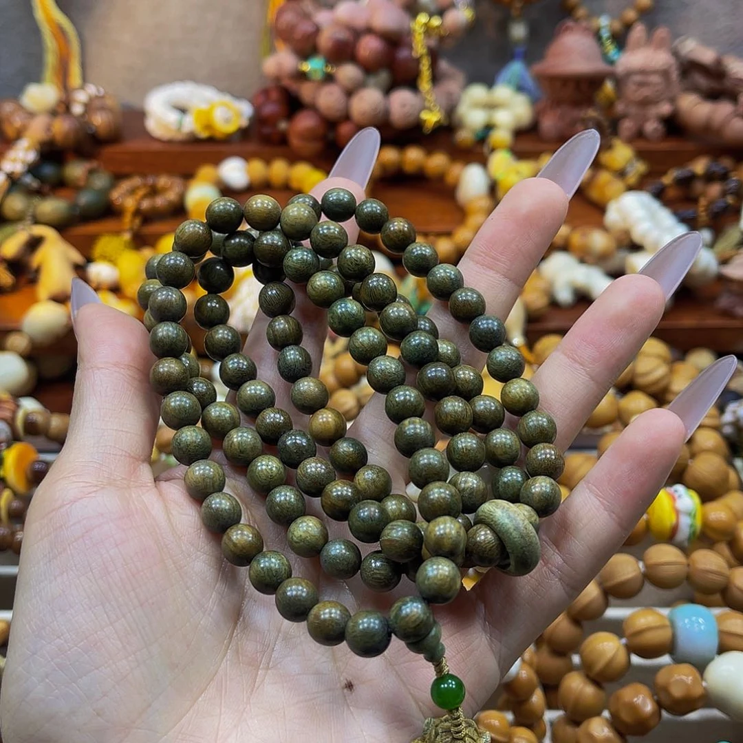 菩提手串/手链绿檀四圈