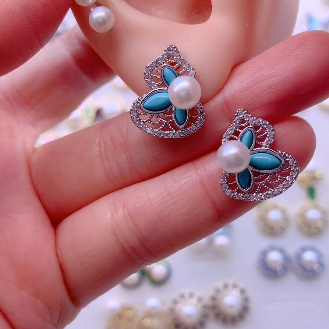 耳饰淡水珍珠合金