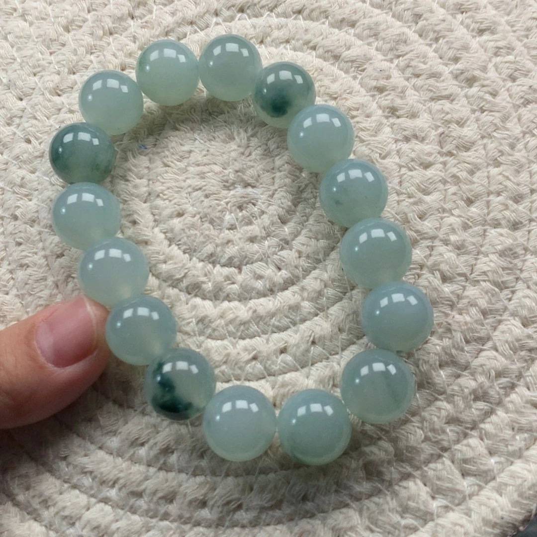 翡翠未镶嵌颈饰天然翡翠卡13.7手串定金