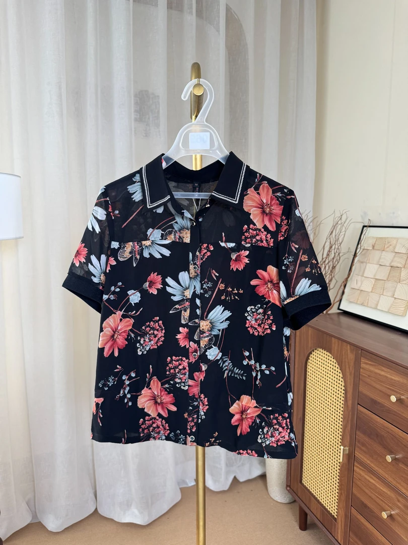 1000新款 新款品牌新中式百搭T恤小衫上衣23C086