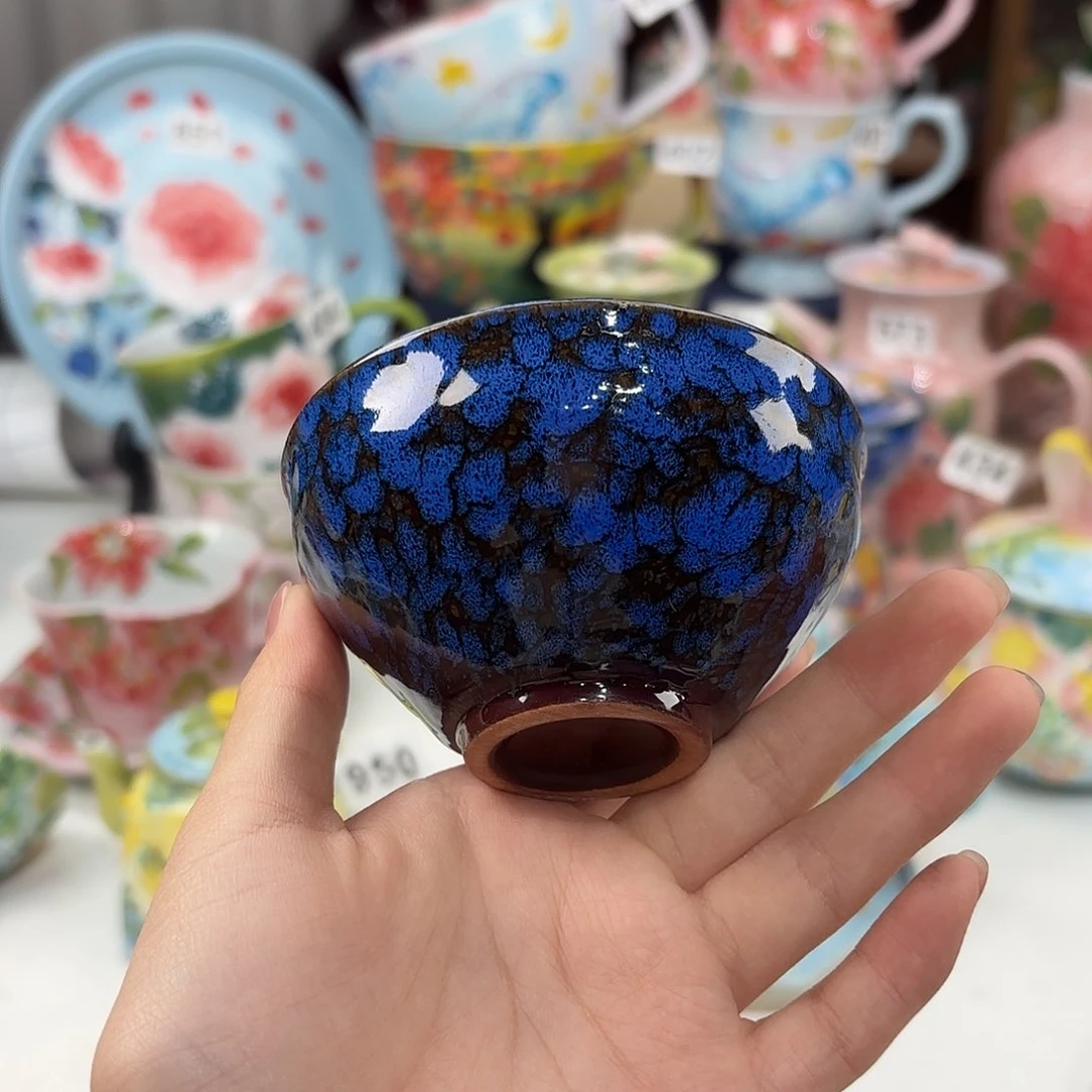 景德镇手绘高温釉下彩陶瓷茶具