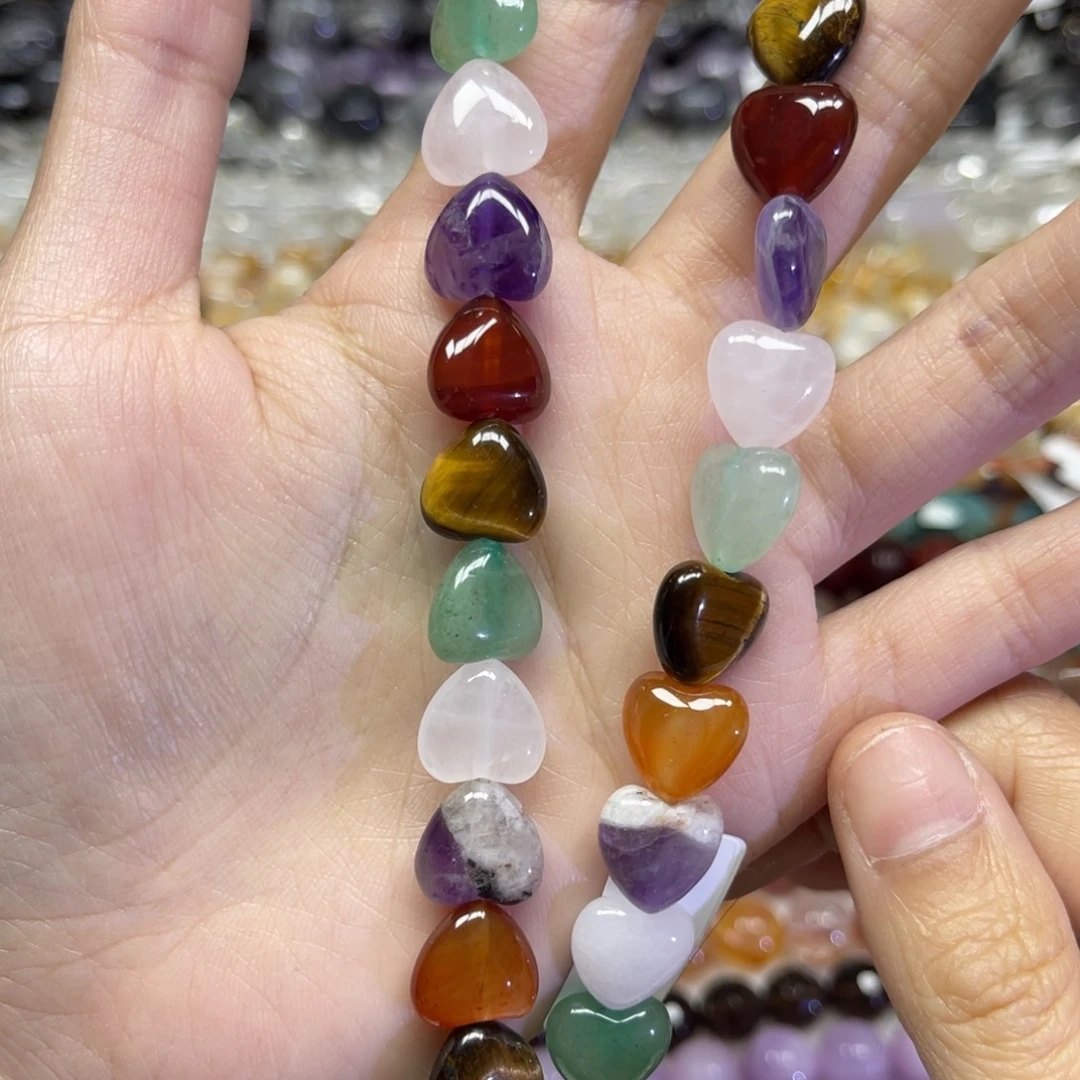 玛瑙/玉髓散珠天然多宝卡12长条38厘米