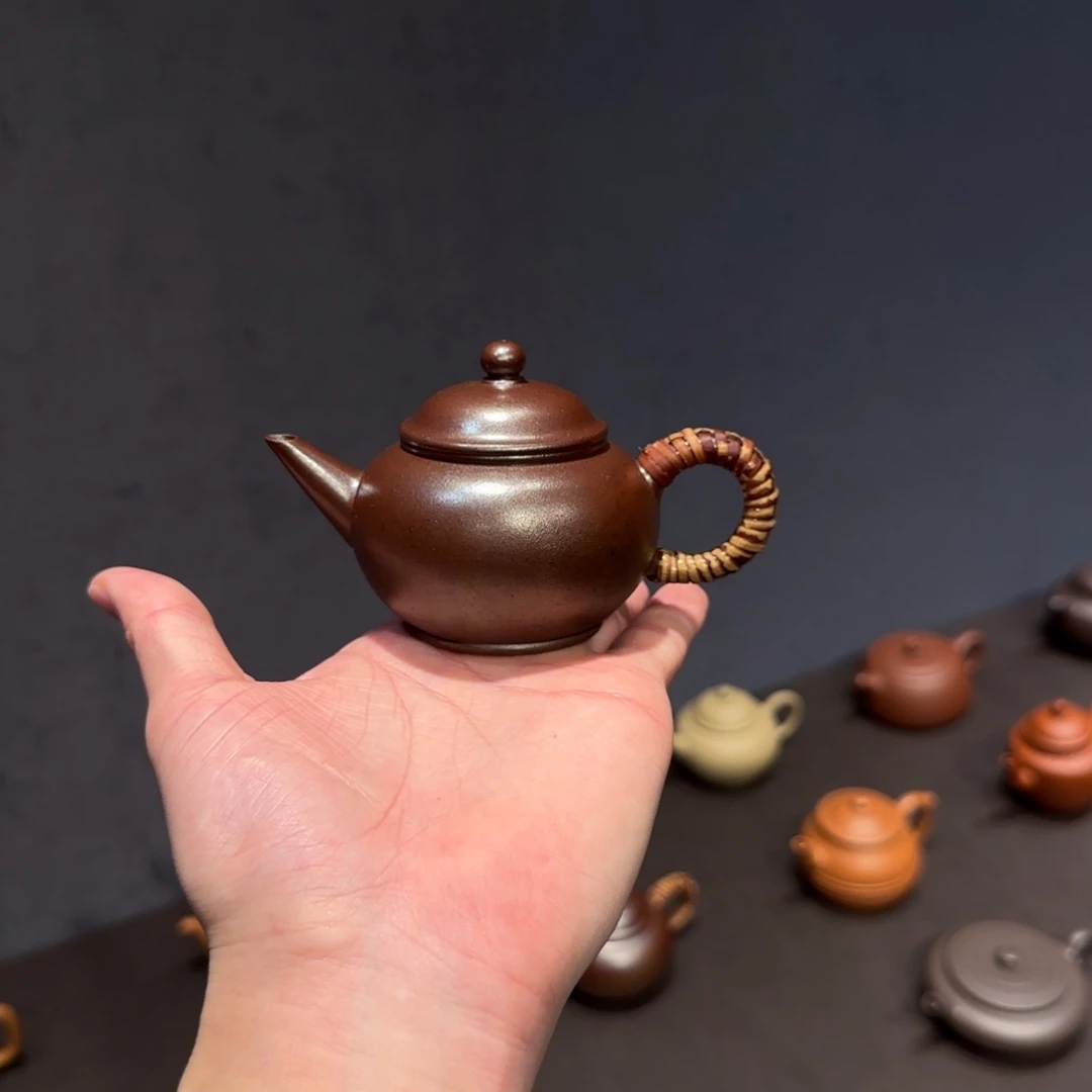 暮***云茶壶紫砂柴烧水平 千禧紫泥 120cc