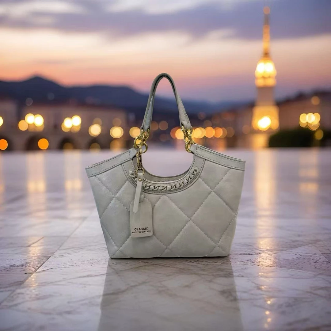 2568#绿色【尺寸：长 宽 高】潮流轻奢百搭时尚女士单肩包