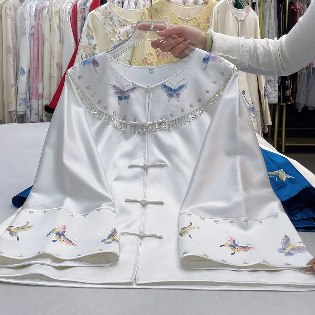 桑蚕丝苏绣上衣外套