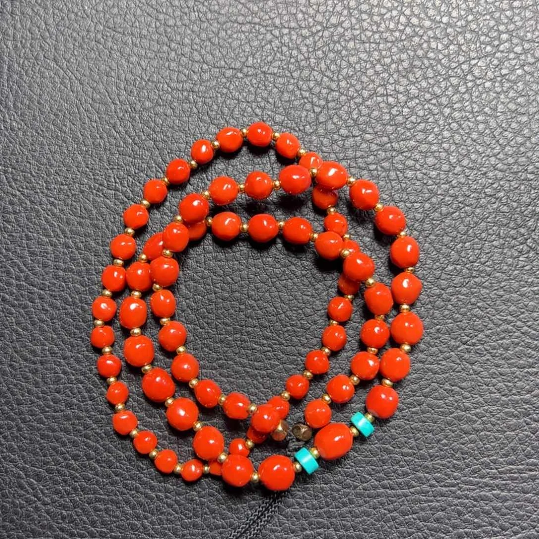 南红玛瑙项链未镶嵌