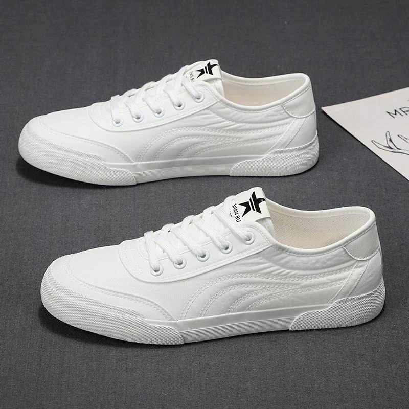 玛古芭轻奢夏季男士冰丝透气帆布鞋薄款时尚潮流轻便百搭休闲男鞋