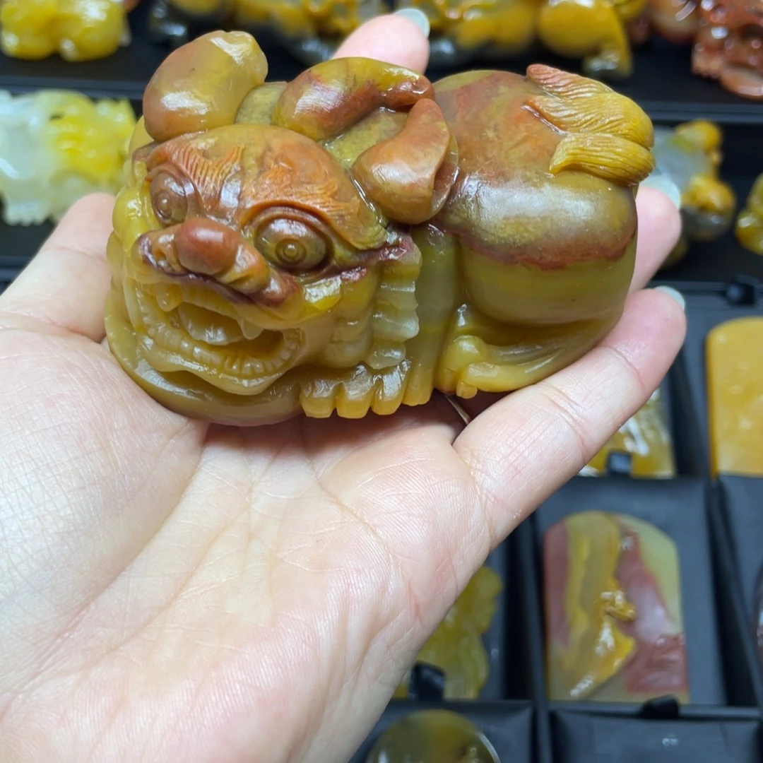 石英质玉（黄龙玉）未镶嵌吊坠(不含链)