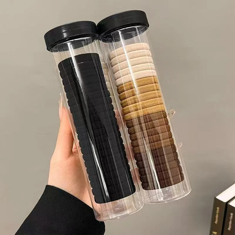 【乌市直发】高弹力发圈头绳小清新发绳皮筋不勒发黑色扎头发马尾